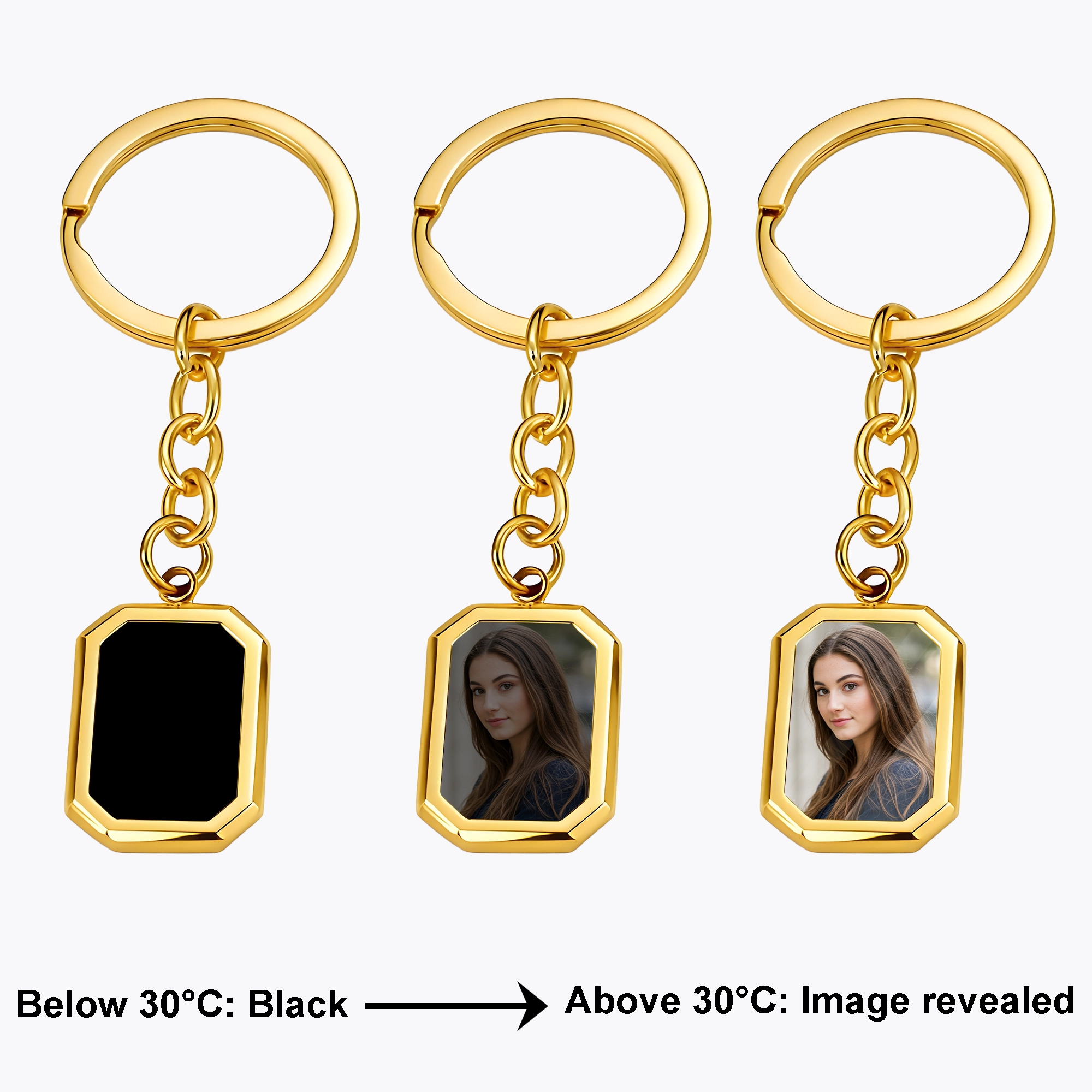 Custom Photo Heat Activated Keychain