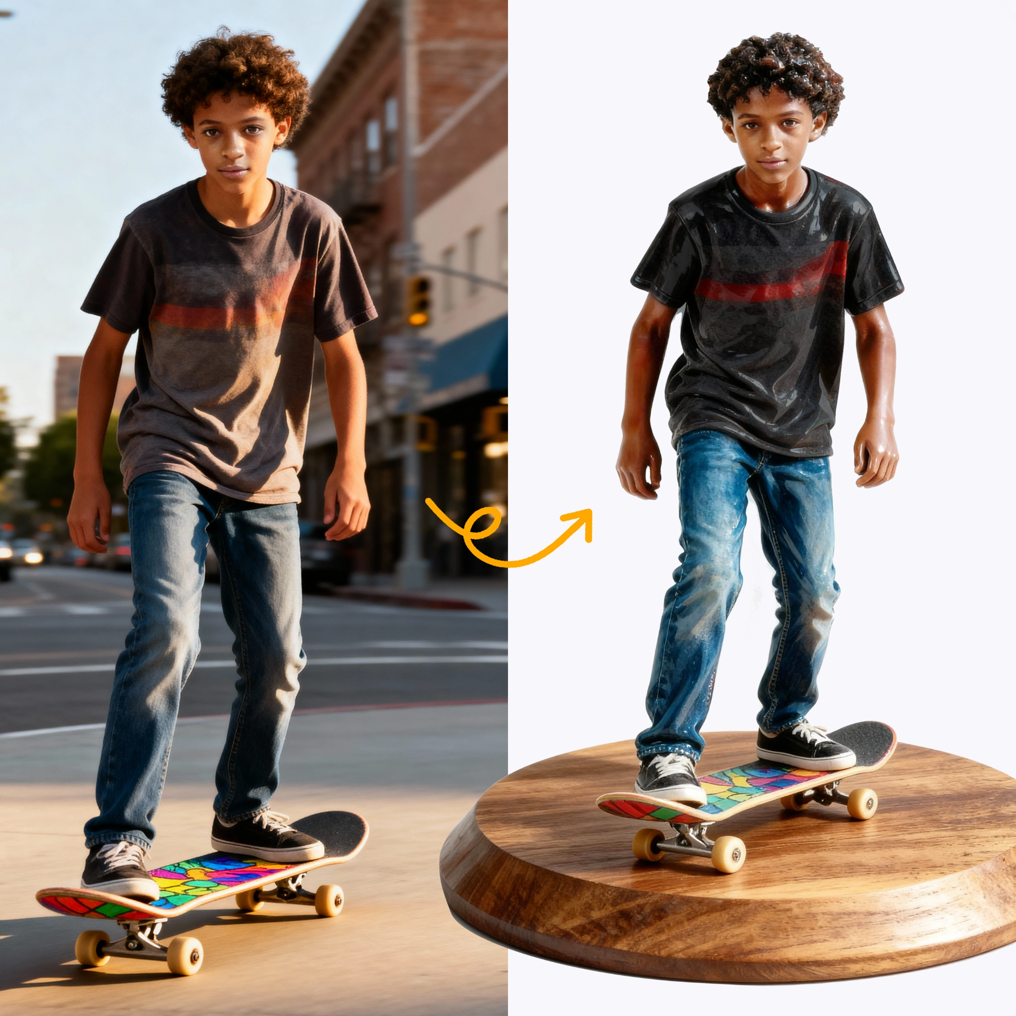 Personalized Highly Realistic Full-Color 3D Full Body Figurine