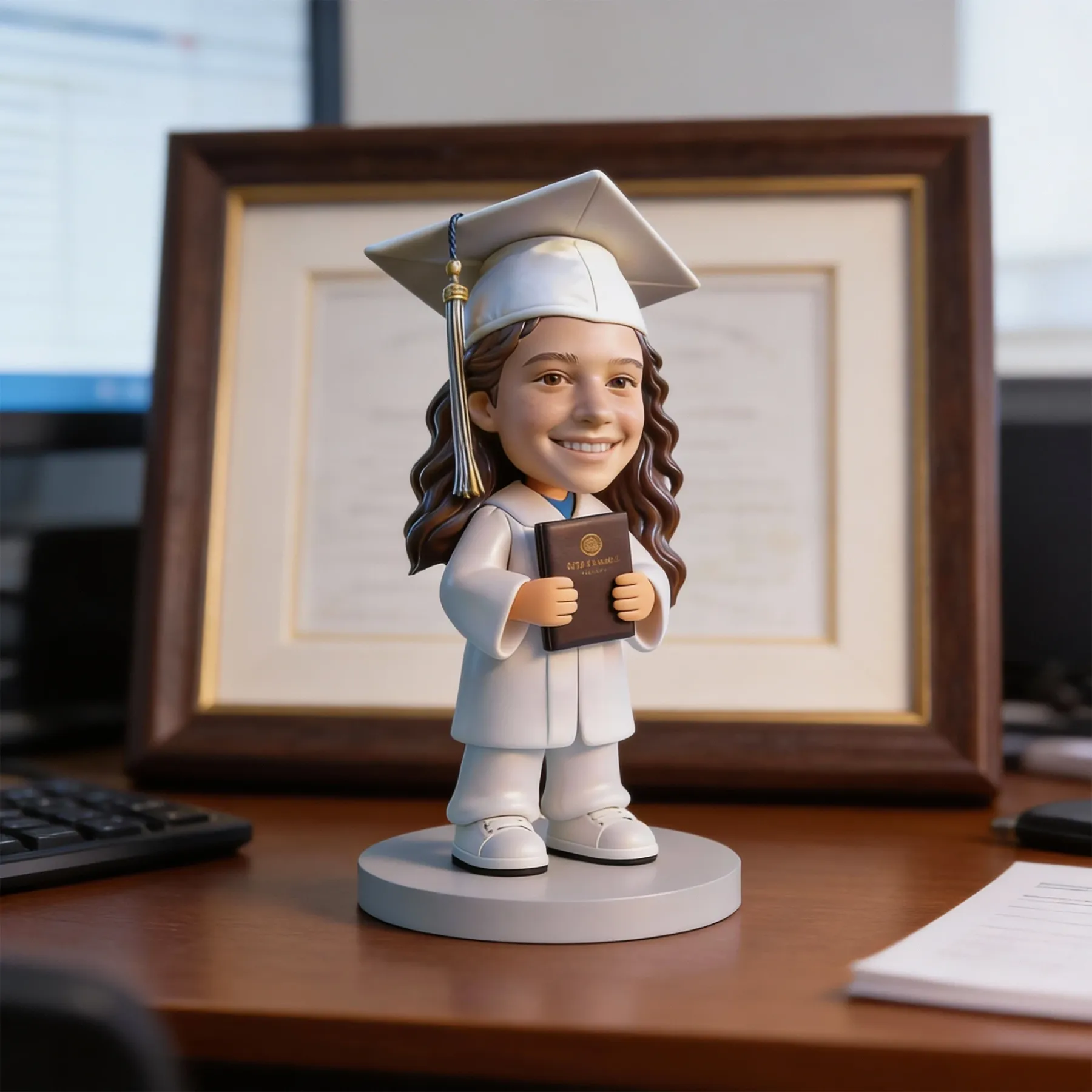 Custom Graduation Highly Realistic Full-Color 3D Printed Chibi Figurine