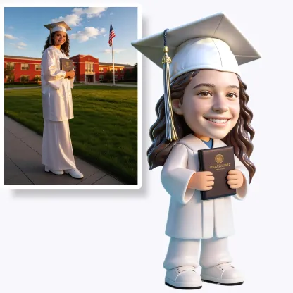 Custom Graduation Highly Realistic Full-Color 3D Printed Chibi Figurine