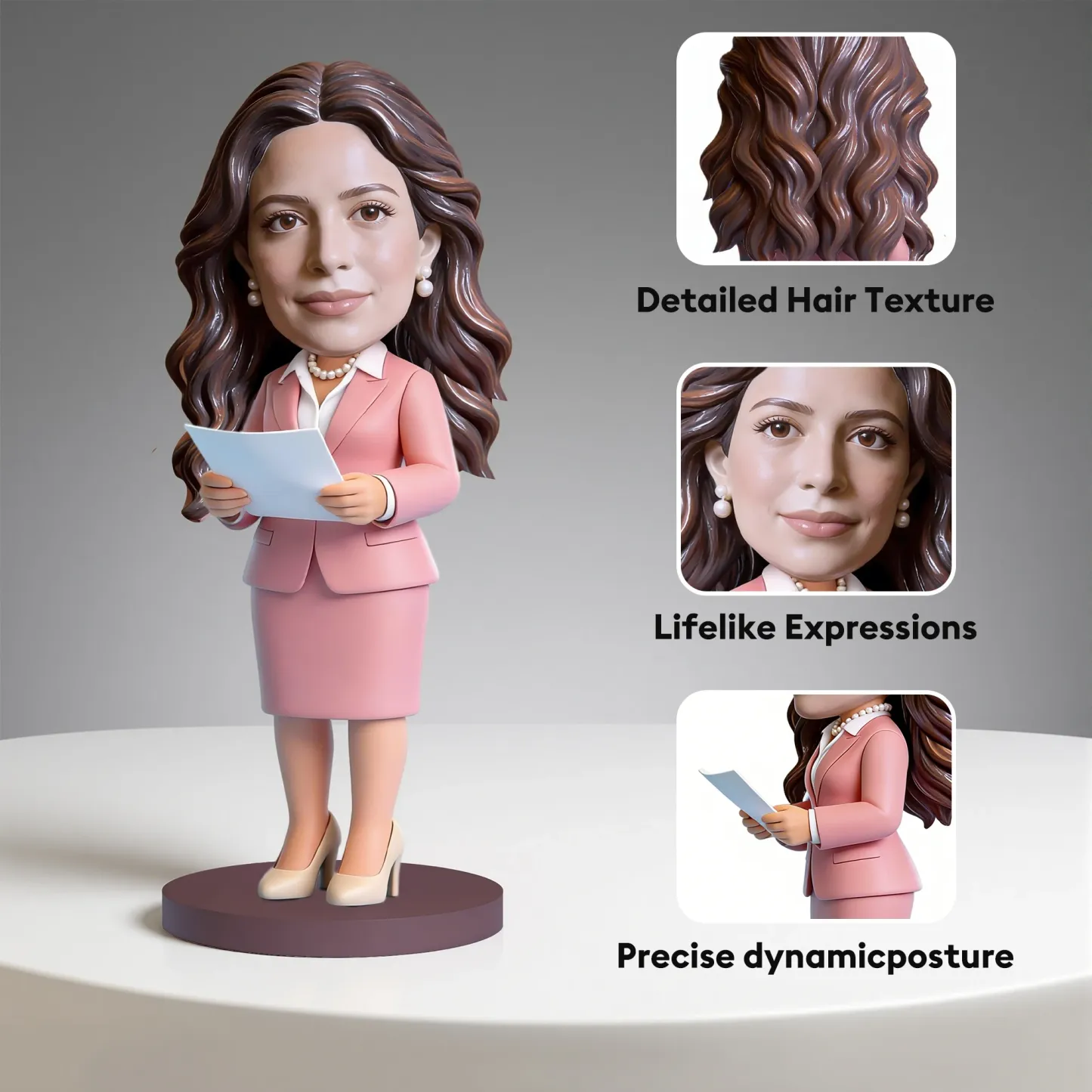 Custom Lawyer Teacher Highly Realistic Full-Color 3D Printed Chibi Figurine Teachers' Day Gift