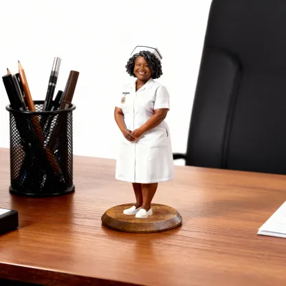 Personalized Highly Realistic Full-Color 3D Full Body Nurse Figurine