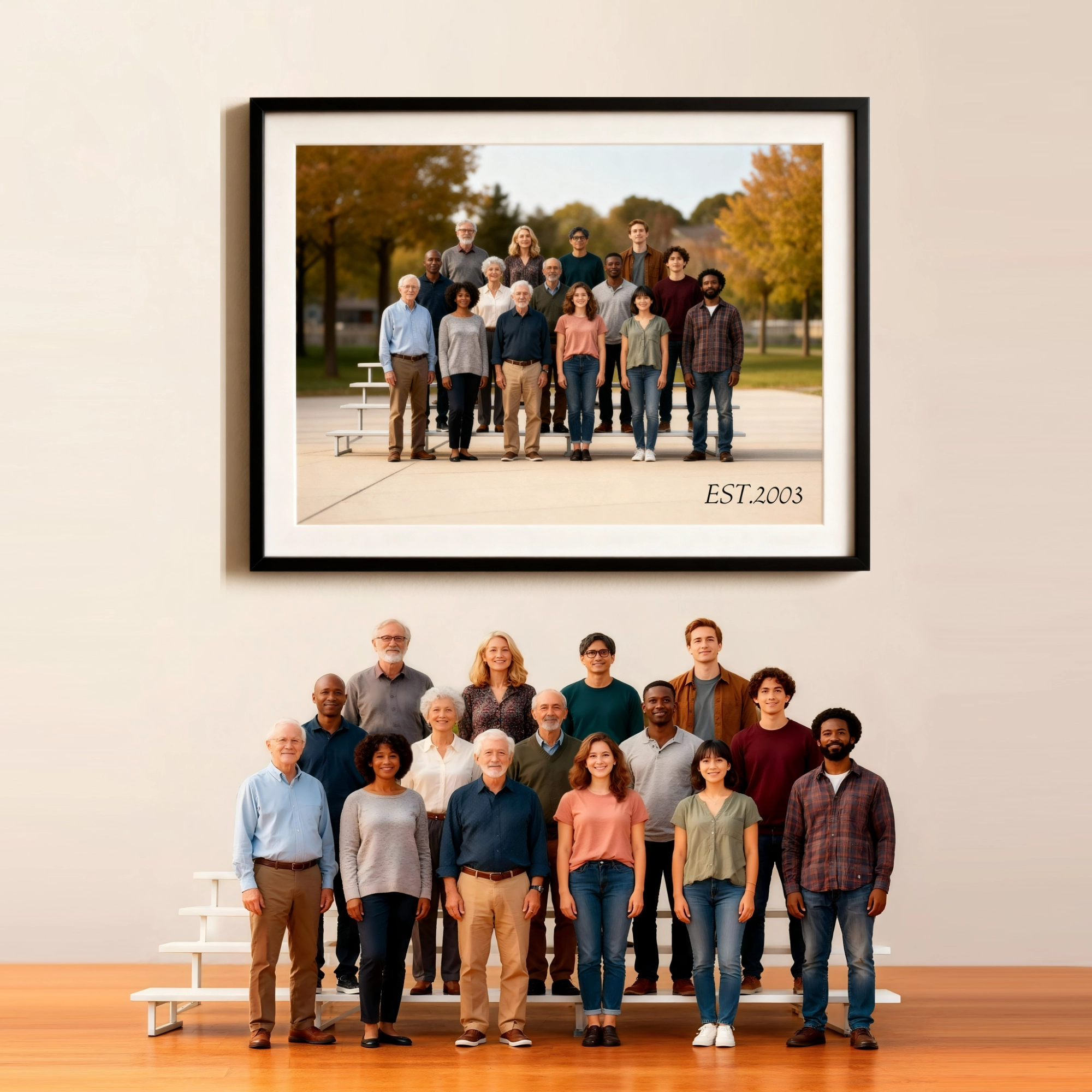 Personalized Highly Realistic Full-Color 3D Full Body Corporate Group Figurine