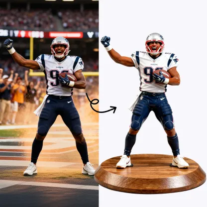 Personalized Highly Realistic Full-Color 3D Full Body Sports Figurine - Baseball,football,soccer,tennis,skiing,golf