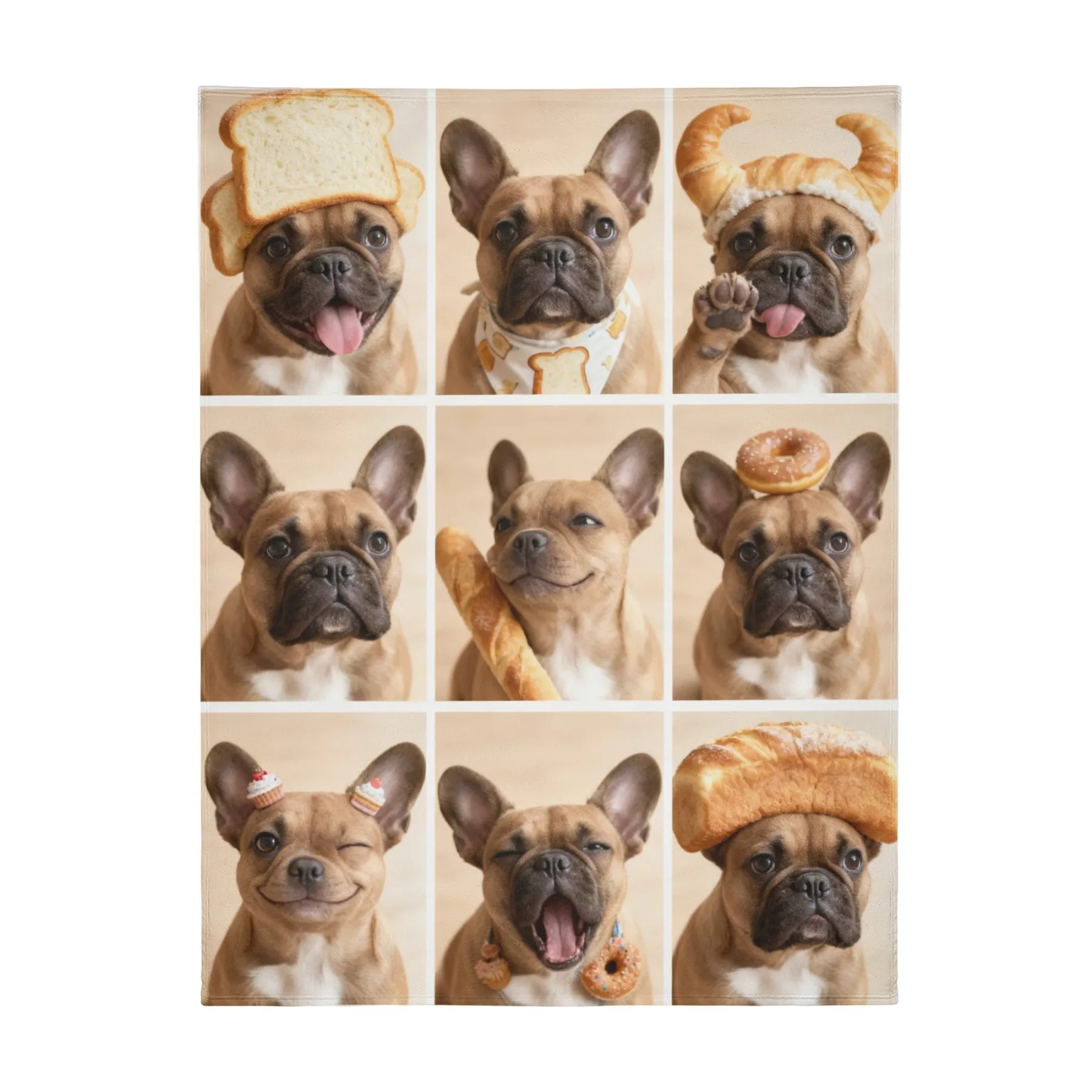 Personalized Pet Bakery 9-Grid Blanket