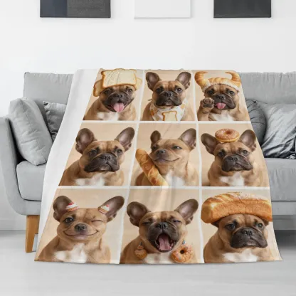 Personalized Pet Bakery 9-Grid Blanket