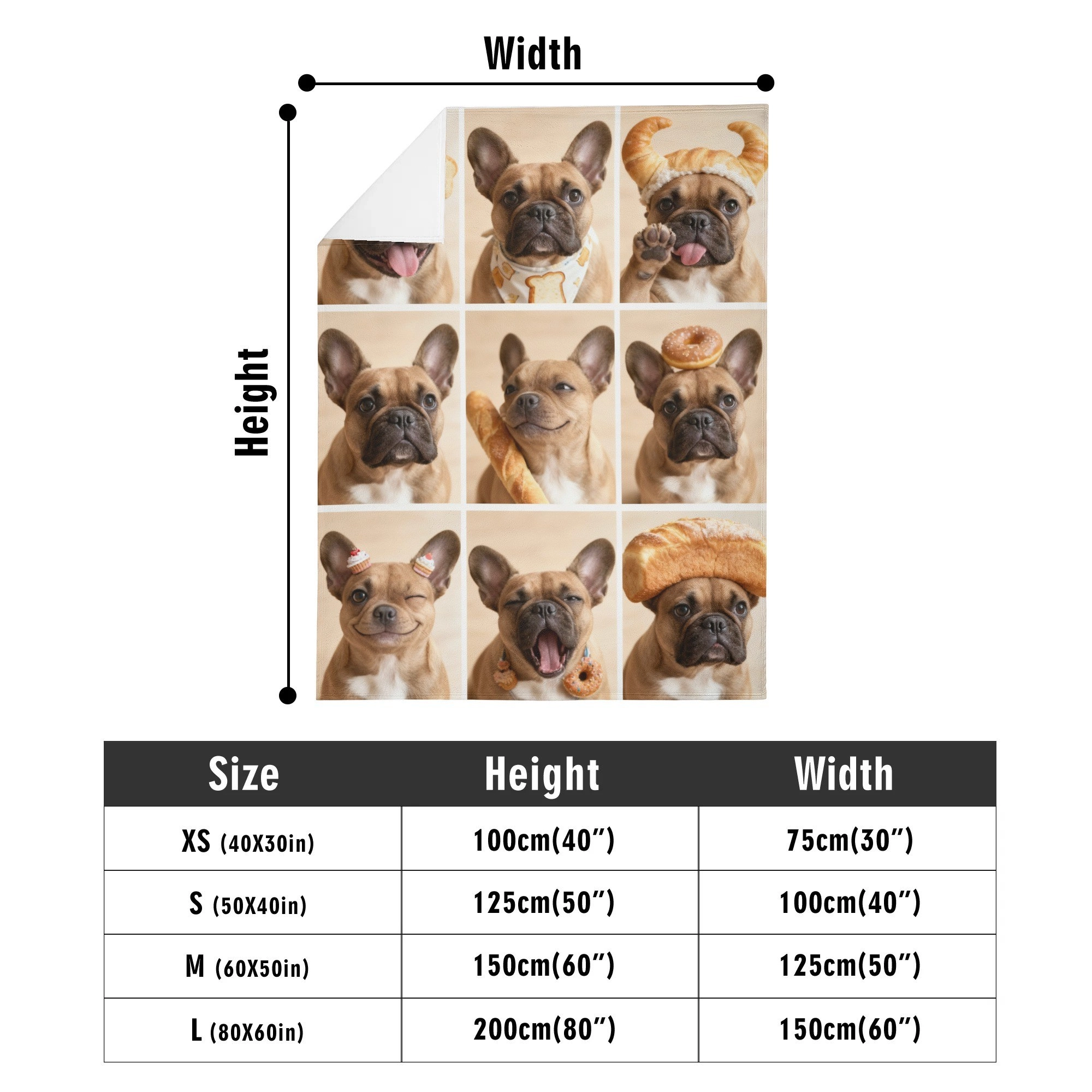 Personalized Pet Bakery 9-Grid Blanket