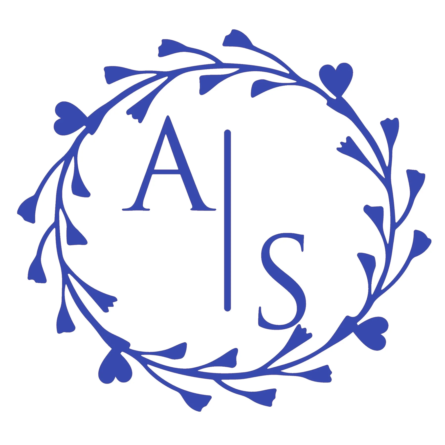 Custom Double Initials Wedding Stamp Wood Handle Stamp Self-inking Stamp Book Embosser