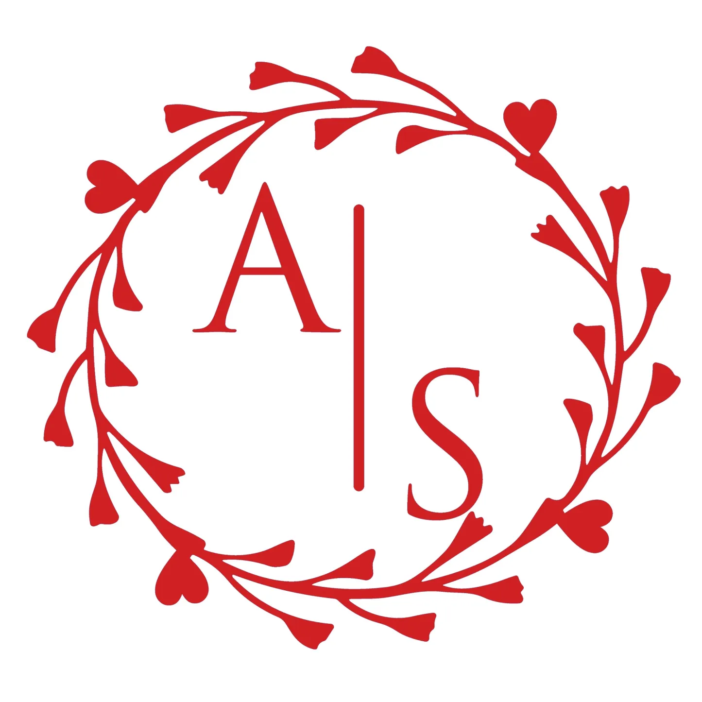 Custom Double Initials Wedding Stamp Wood Handle Stamp Self-inking Stamp Book Embosser