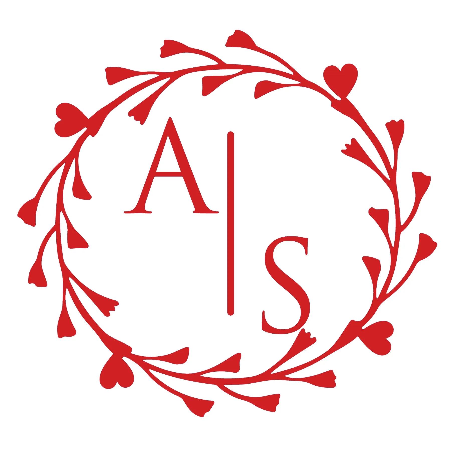 Custom Double Initials Wedding Stamp Wood Handle Stamp Self-inking Stamp Book Embosser