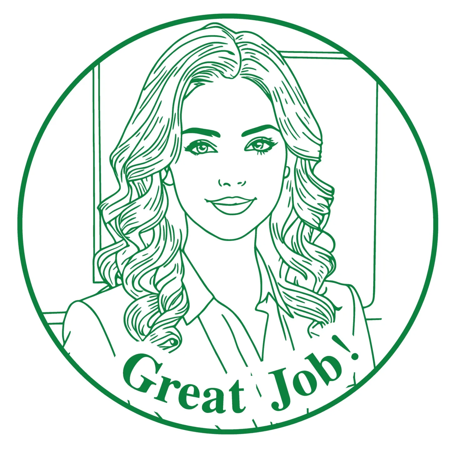 Custom Portrait Text Stamp For Teacher with Text Wood Handle Stamp Self-inking Stamp