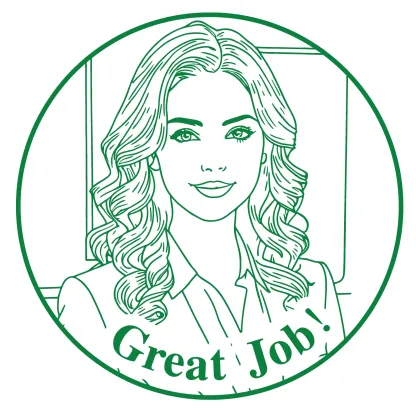 Custom Portrait Text Stamp For Teacher with Text Wood Handle Stamp Self-inking Stamp