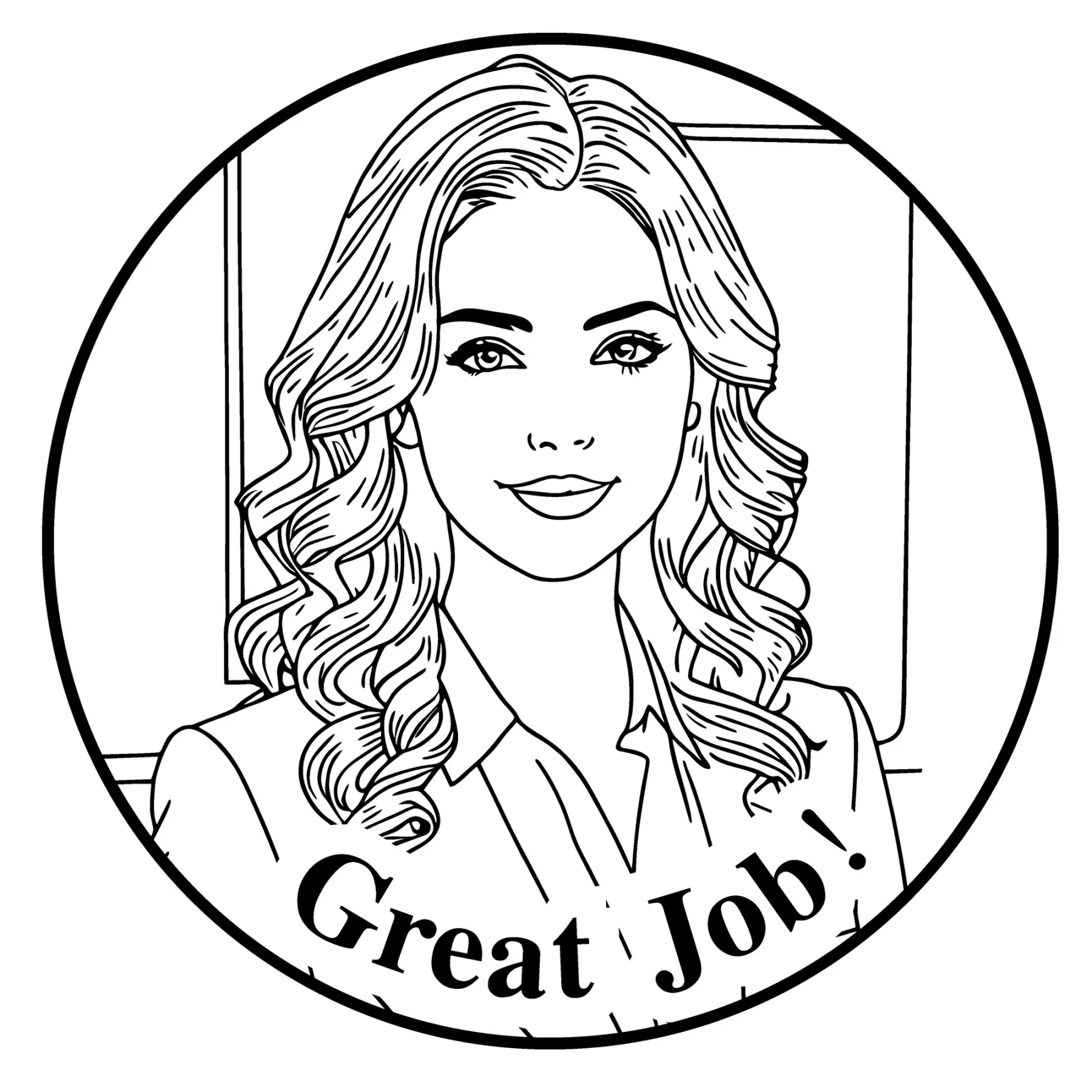 Custom Portrait Text Stamp For Teacher with Text Wood Handle Stamp Self-inking Stamp