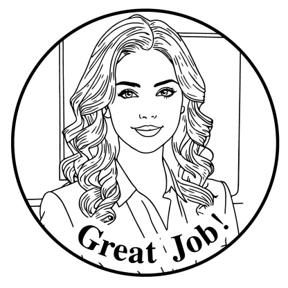 Custom Portrait Text Stamp For Teacher with Text Wood Handle Stamp Self-inking Stamp