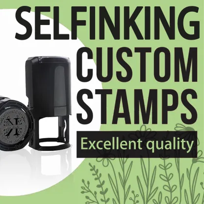 Custom Portrait Stamp with Text For Teacher with Text Wood Handle Stamp Self-inking Stamp