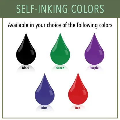 Custom Portrait Stamp with Text For Teacher with Text Wood Handle Stamp Self-inking Stamp