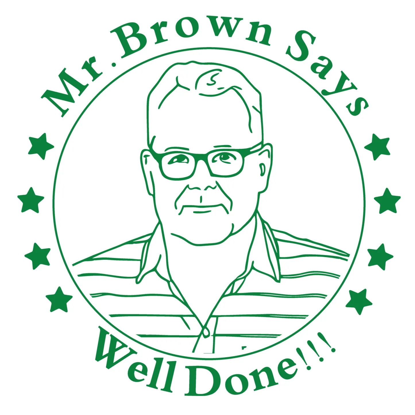 Custom Portrait Stamp with Text For Teacher with Text Wood Handle Stamp Self-inking Stamp