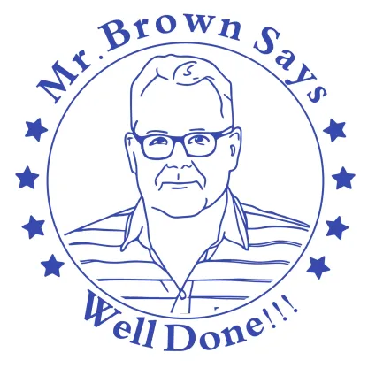 Custom Portrait Stamp with Text For Teacher with Text Wood Handle Stamp Self-inking Stamp