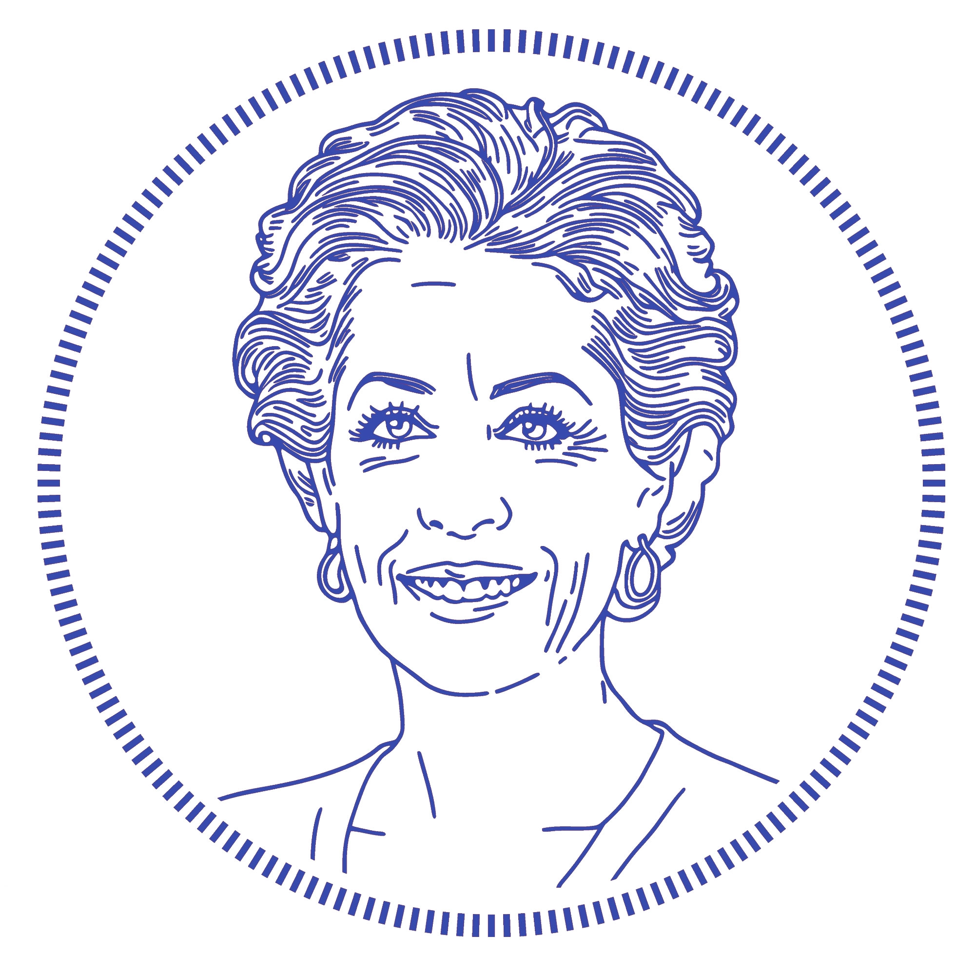 Custom Portrait Stamp Wood Handle Stamp Self-inking Stamp