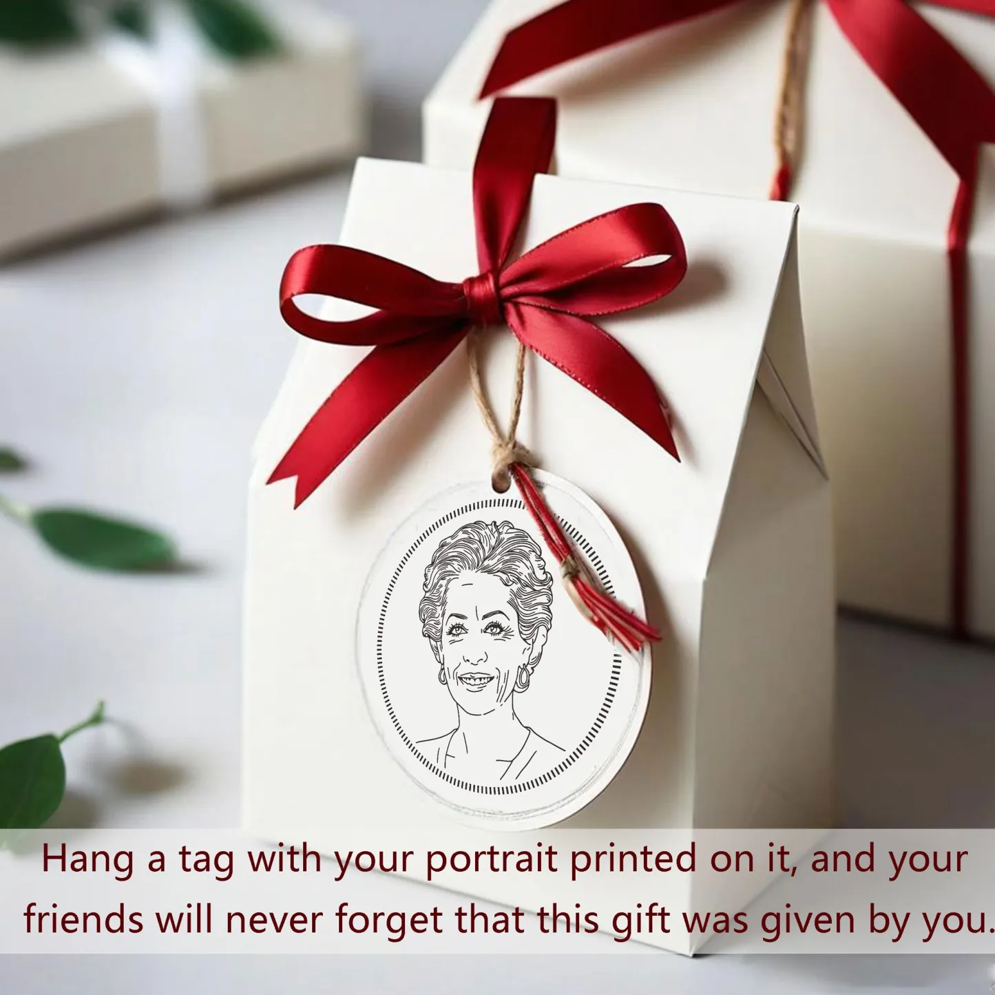 Custom Portrait Stamp Wood Handle Stamp Self-inking Stamp