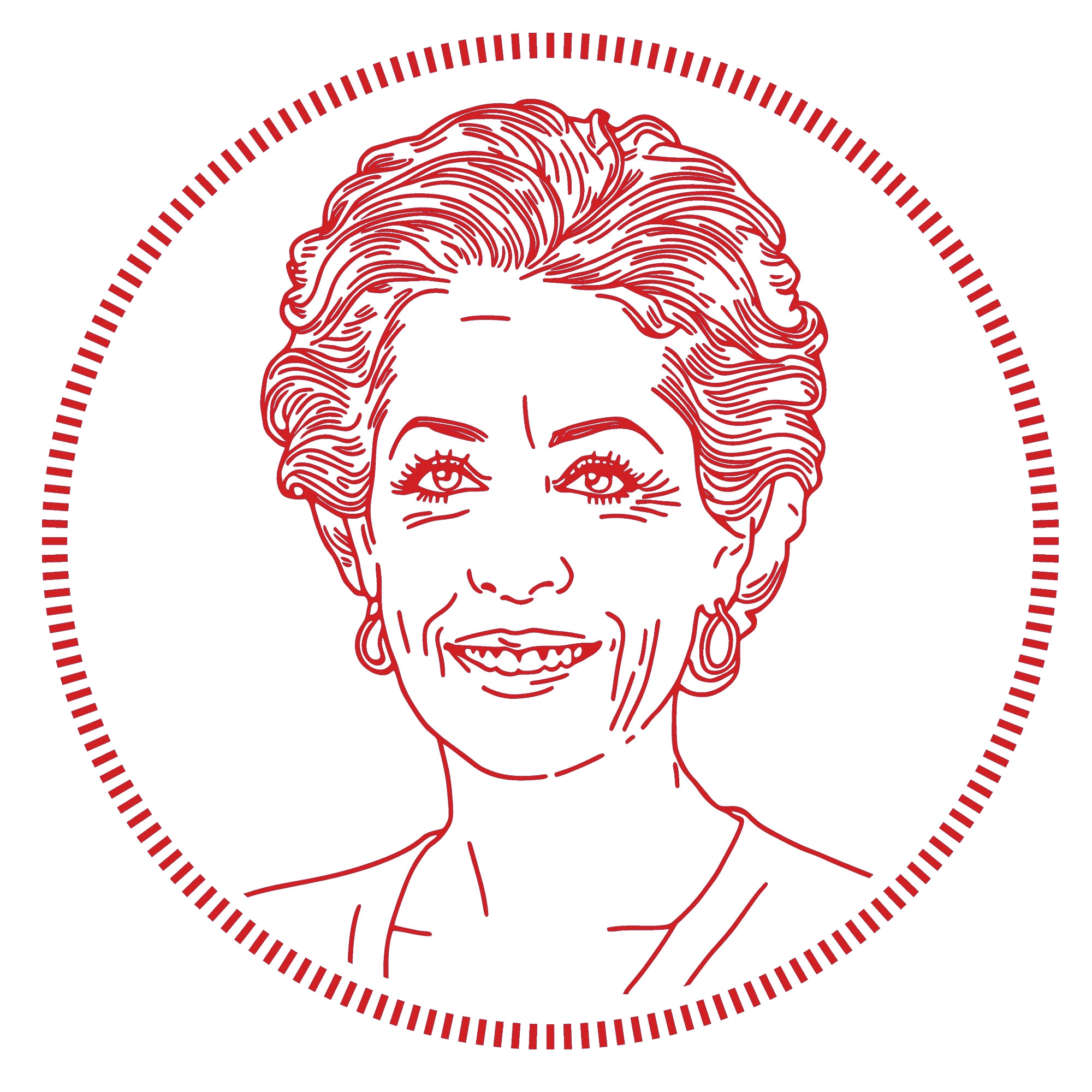 Custom Portrait Stamp Wood Handle Stamp Self-inking Stamp