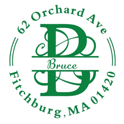 Custom Initial Name Text Stamp Wood Handle Stamp Self-inking Stamp Book Embosser