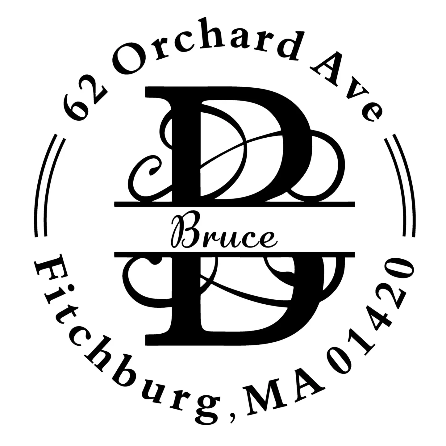 Custom Initial Name Text Stamp Wood Handle Stamp Self-inking Stamp Book Embosser