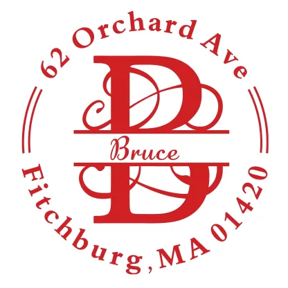 Custom Initial Name Text Stamp Wood Handle Stamp Self-inking Stamp Book Embosser