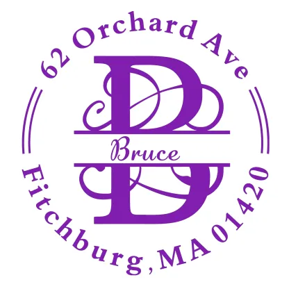 Custom Initial Name Text Stamp Wood Handle Stamp Self-inking Stamp Book Embosser