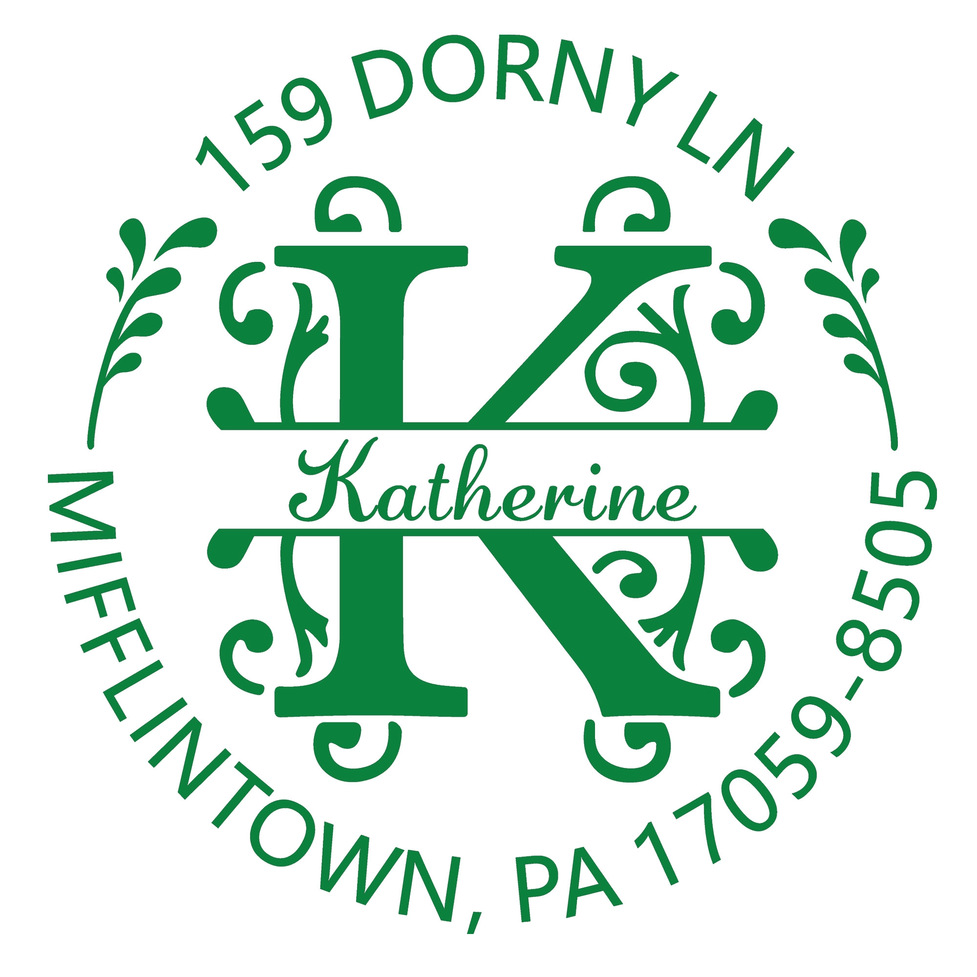 Custom Name Initial Text Stamp Wood Handle Stamp Self-inking Stamp Book Embosser