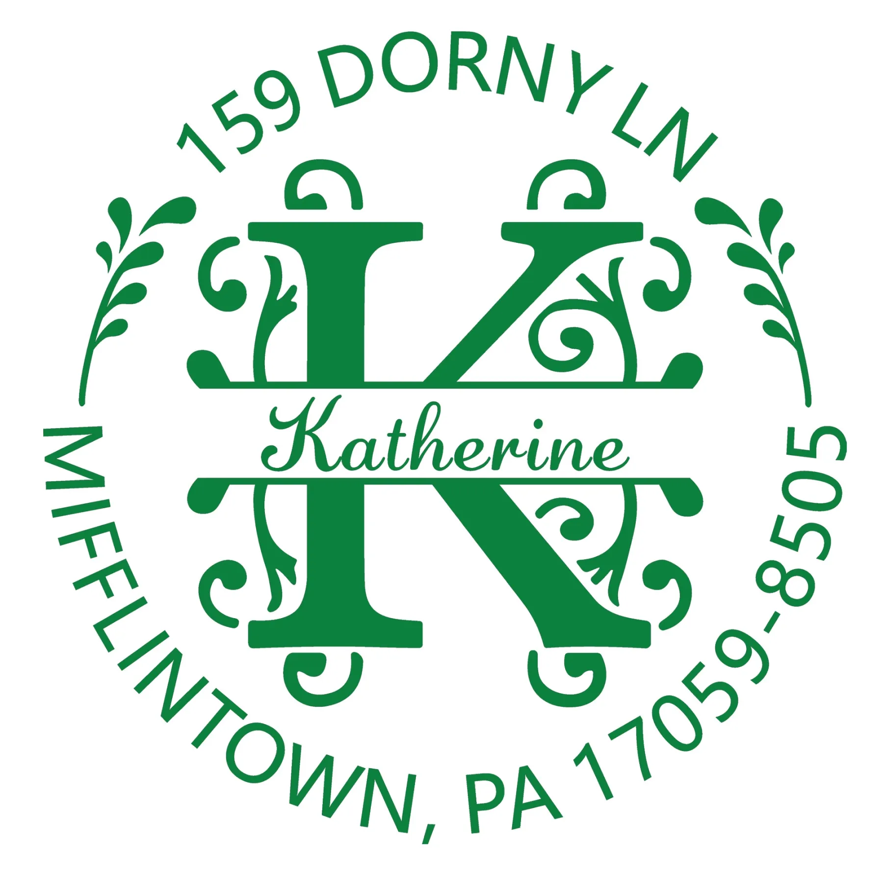 Custom Name Initial Text Stamp Wood Handle Stamp Self-inking Stamp Book Embosser