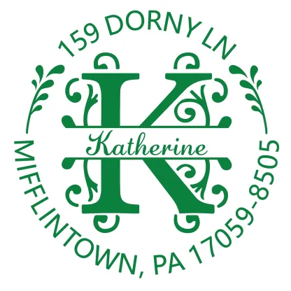 Custom Name Initial Text Stamp Wood Handle Stamp Self-inking Stamp Book Embosser