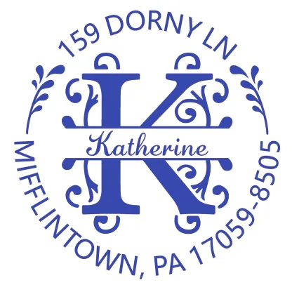 Custom Name Initial Text Stamp Wood Handle Stamp Self-inking Stamp Book Embosser