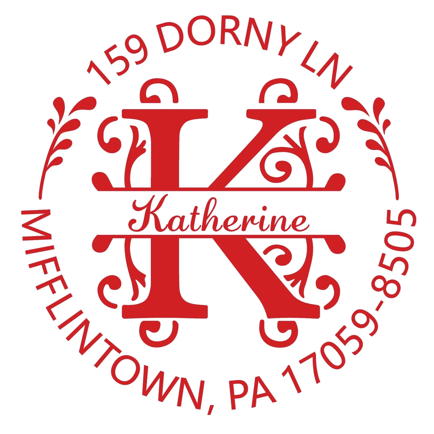 Custom Name Initial Text Stamp Wood Handle Stamp Self-inking Stamp Book Embosser