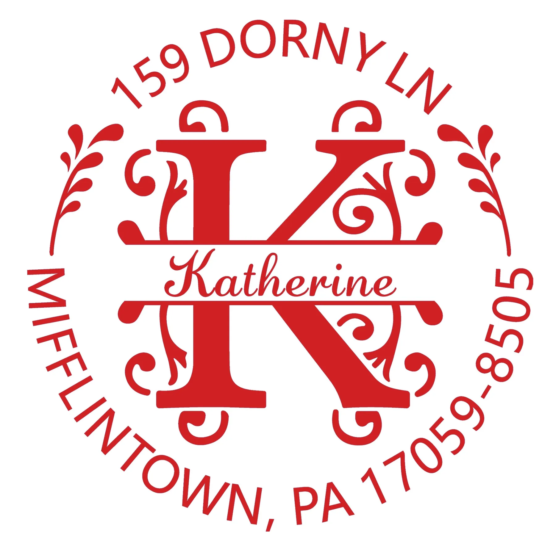 Custom Name Initial Text Stamp Wood Handle Stamp Self-inking Stamp Book Embosser