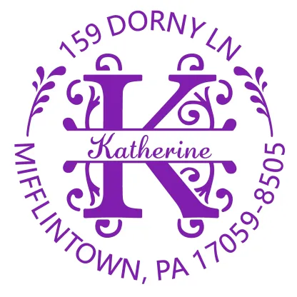 Custom Name Initial Text Stamp Wood Handle Stamp Self-inking Stamp Book Embosser