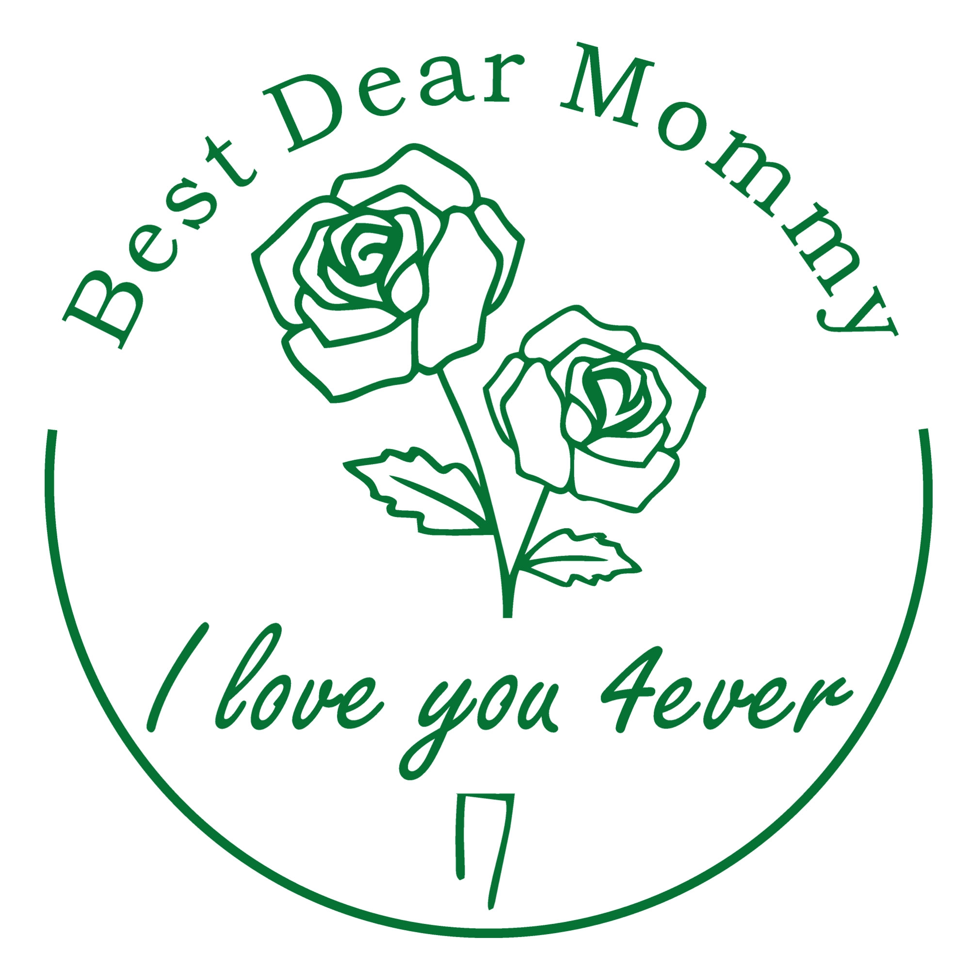 Custom Birth Flower Text From The Library Of Stamp Wood Handle Stamp Self-inking Stamp Book Embosser