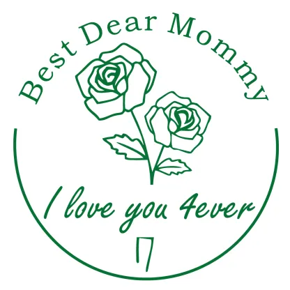 Custom Birth Flower Text From The Library Of Stamp Wood Handle Stamp Self-inking Stamp Book Embosser