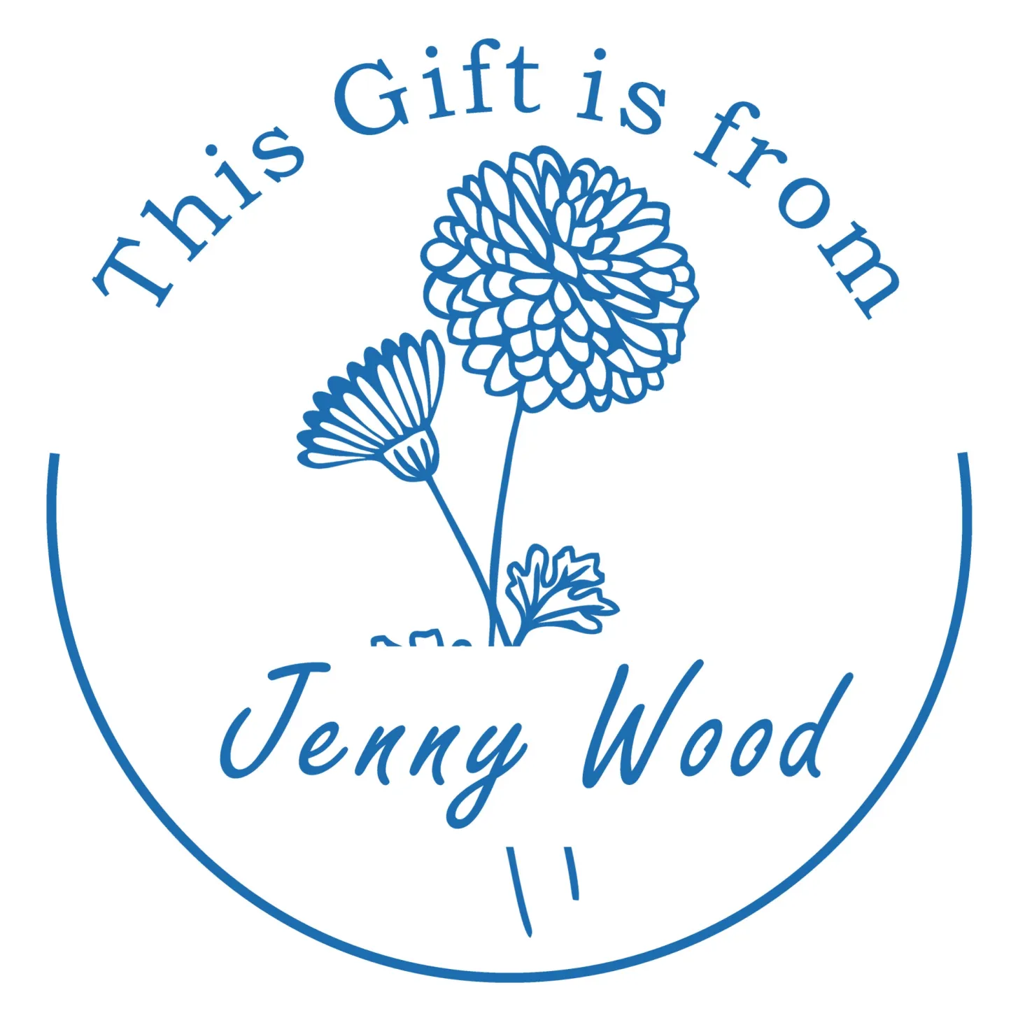 Custom Birth Flower Text From The Library Of Stamp Wood Handle Stamp Self-inking Stamp Book Embosser