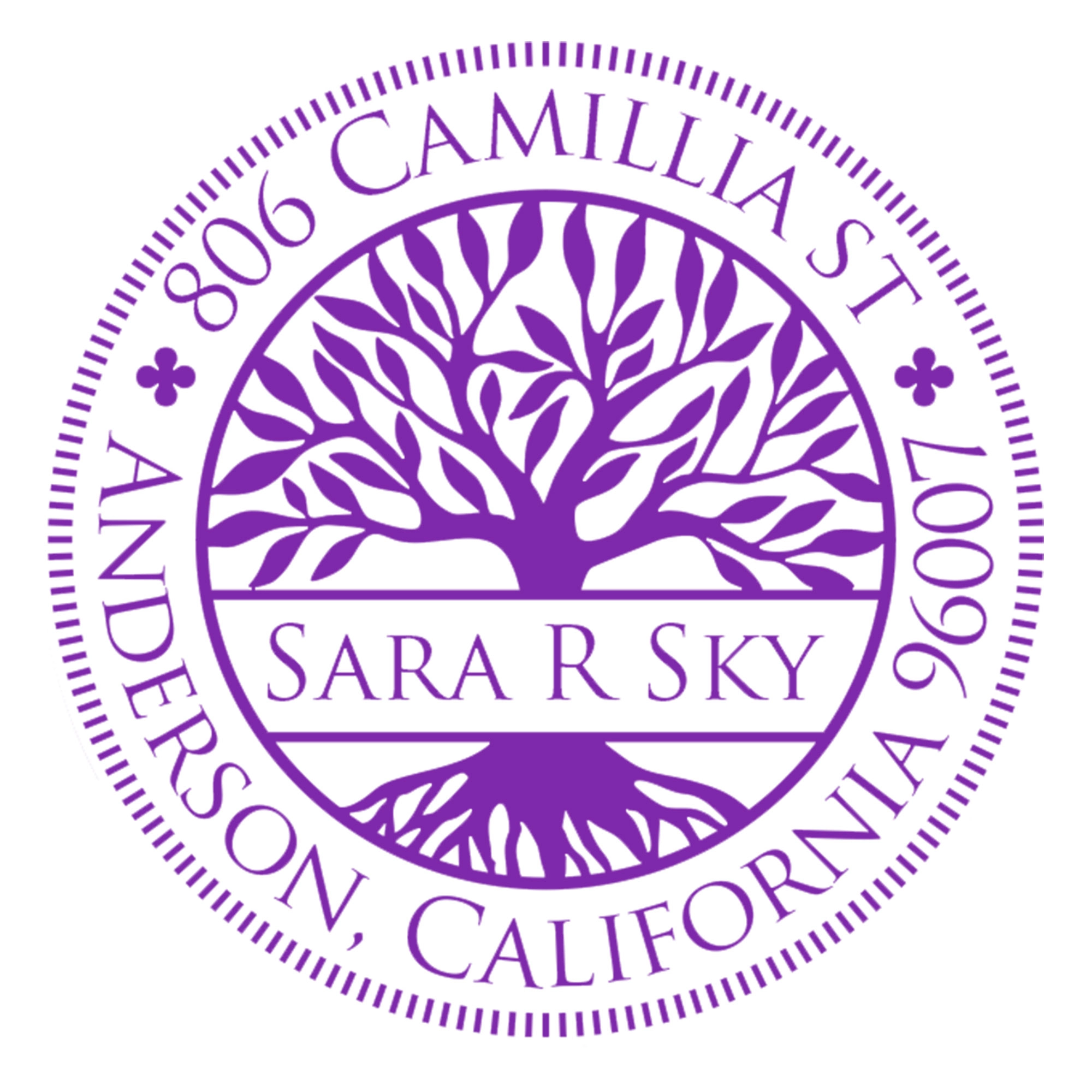 Custom Tree of Life Text Stamp Wood Handle Stamp Self-inking Stamp Book Embosser