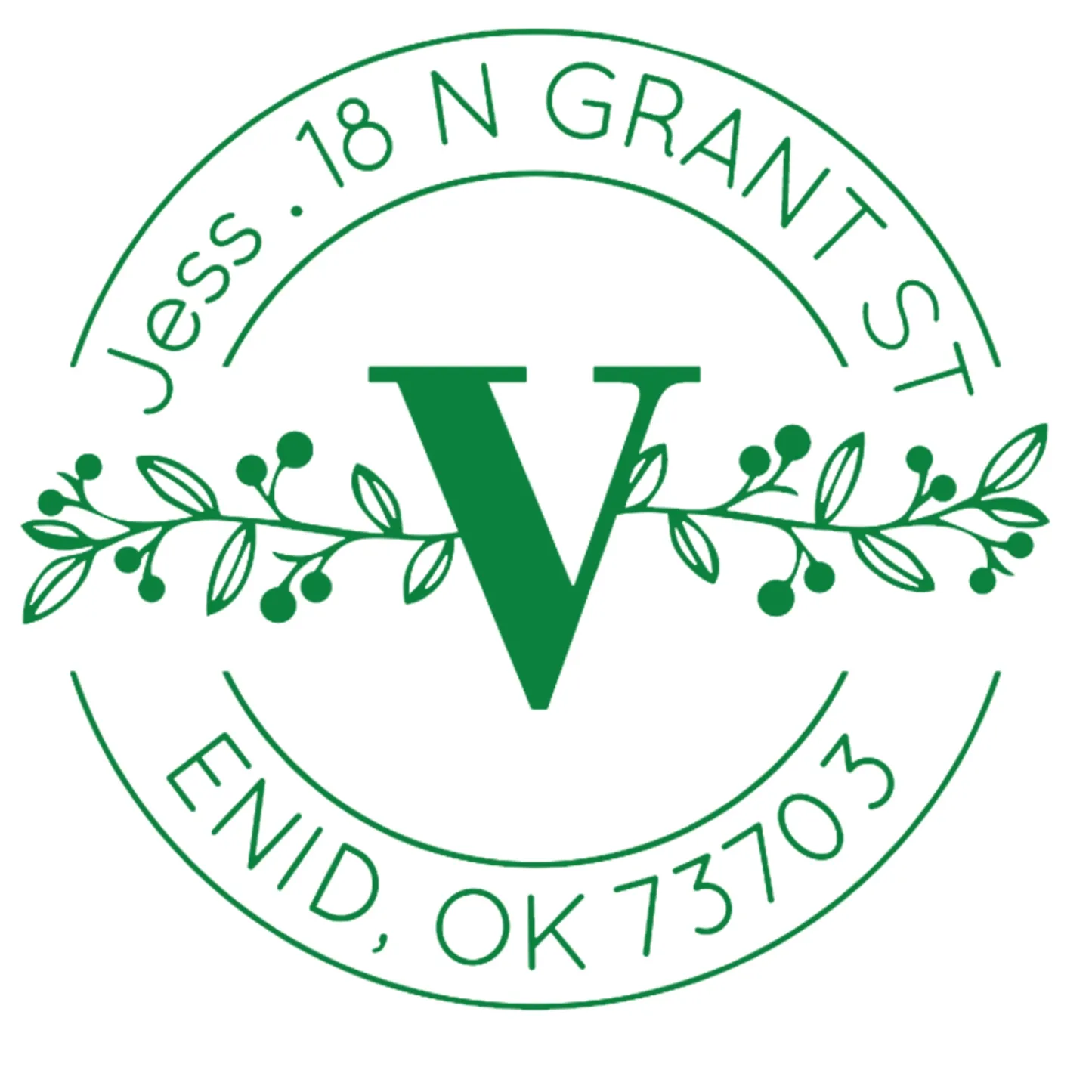 Custom Initial Text From Stamp Wood Handle Stamp Self-inking Stamp Book Embosser