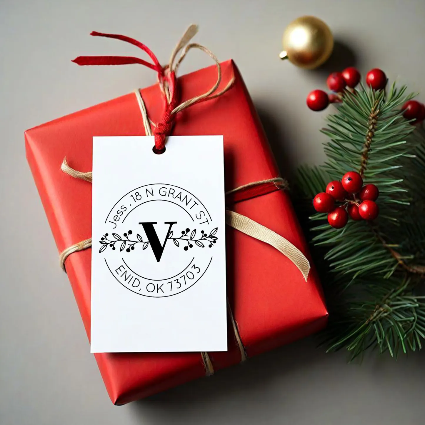 Custom Initial Text From Stamp Wood Handle Stamp Self-inking Stamp Book Embosser