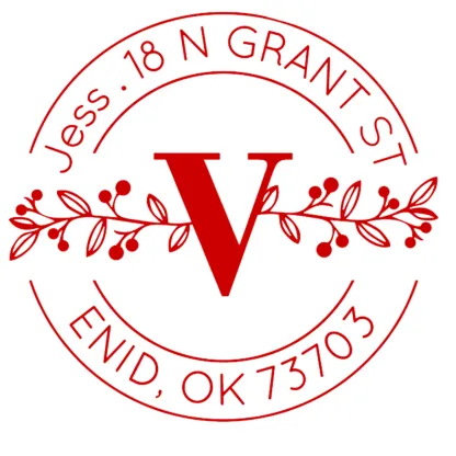 Custom Initial Text From Stamp Wood Handle Stamp Self-inking Stamp Book Embosser