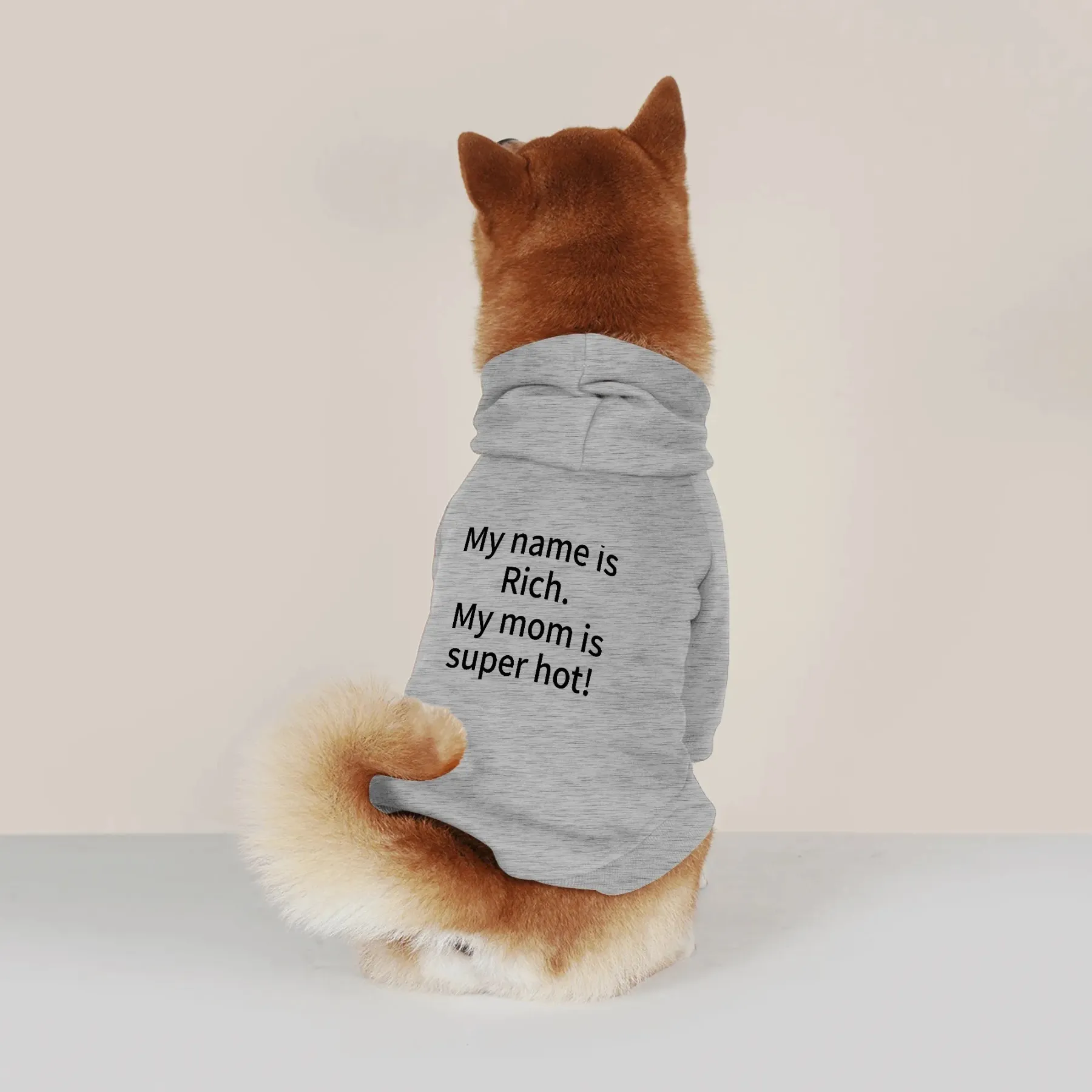 Custom Text Dog Hoodie Clothing