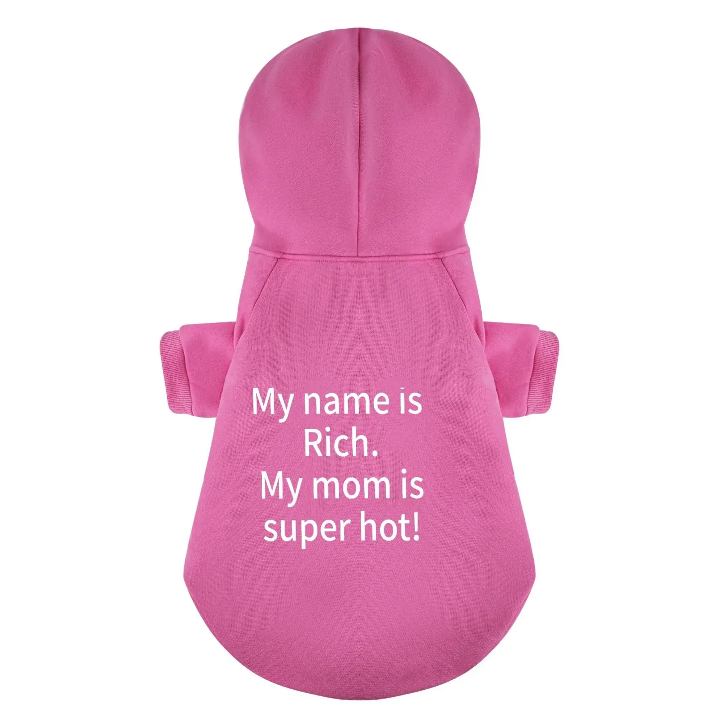 Custom Text Dog Hoodie Clothing