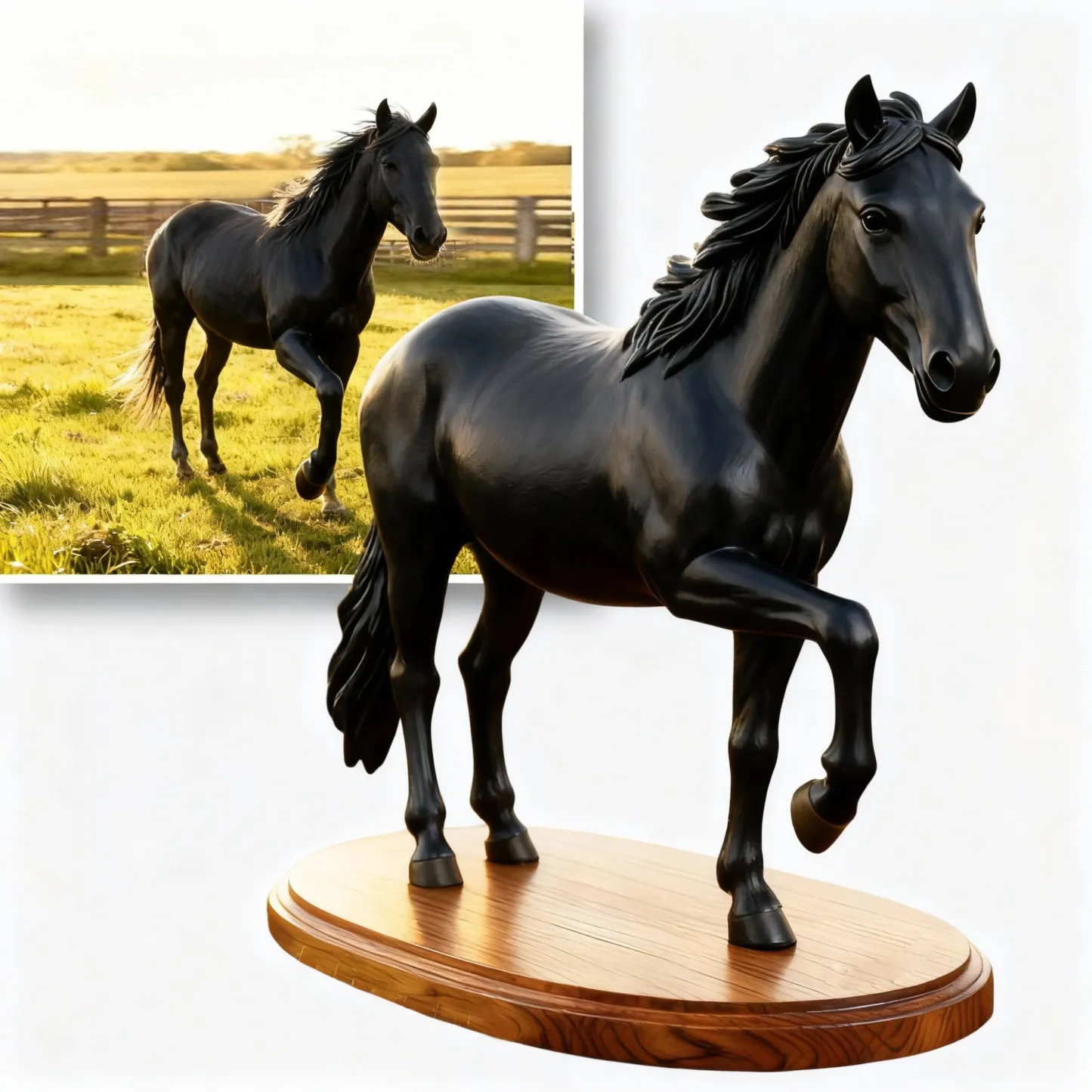 Personalized Highly Realistic Full-Color 3D Horse Statue