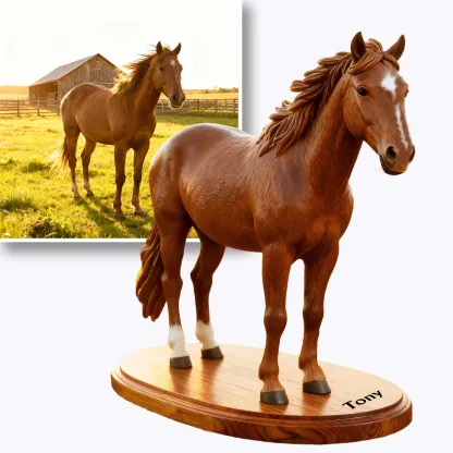 Personalized Highly Realistic Full-Color 3D Horse Statue