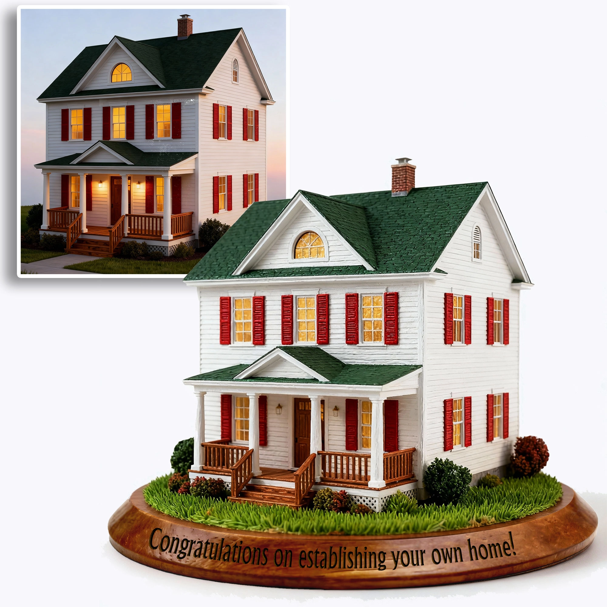 Personalized Highly Realistic Full-Color 3D House Model Housewarming Gift