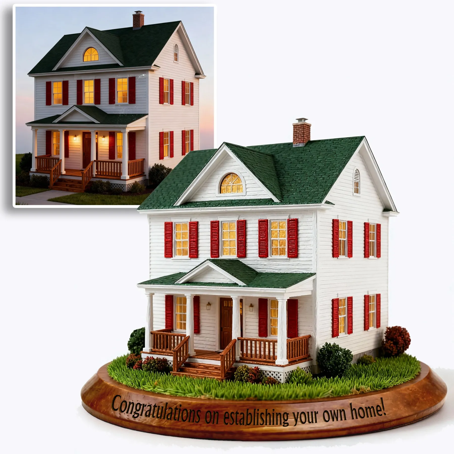 Personalized Highly Realistic Full-Color 3D House Model Housewarming Gift