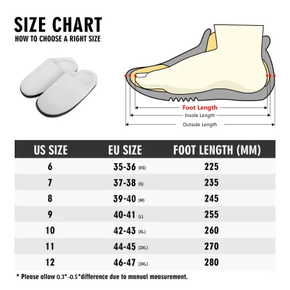 Custom Pet Paw Unisex Fuzzy Indoor Winter Slippers